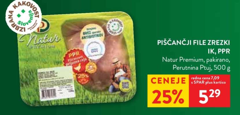 PIŠČANČJI FILE ZREZKI IK PPR