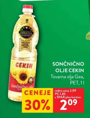 SONČNIČNO OLJE CEKIN