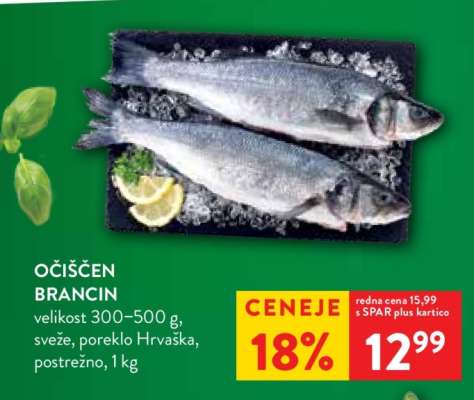 Očiščen brancin