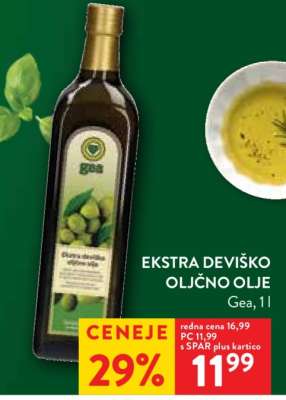 EKSTRA DEVIŠKO OLJČNO OLJE GEA