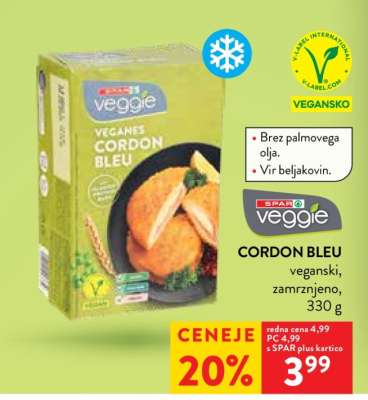 SPAR Veggie Cordon Bleu