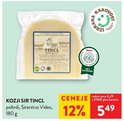 Kozji sir Tincl