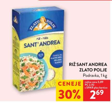 RIŽ SANT' ANDREA ZLATO POLJE