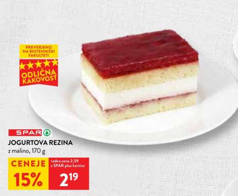 JOGURTOVA REZINA z malino