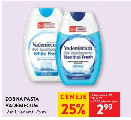Zobna pasta Vademecum