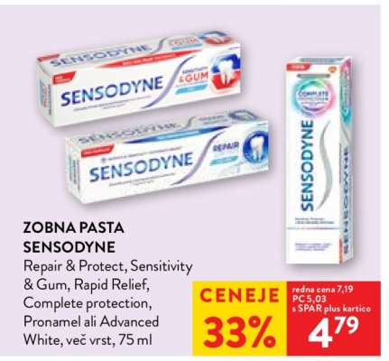 ZOBNA PASTA SENSODYNE