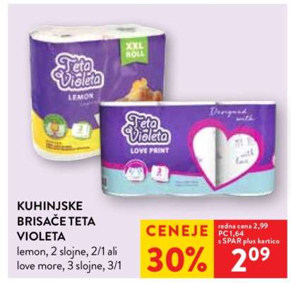 Kuhinjske brisače Teta Violeta