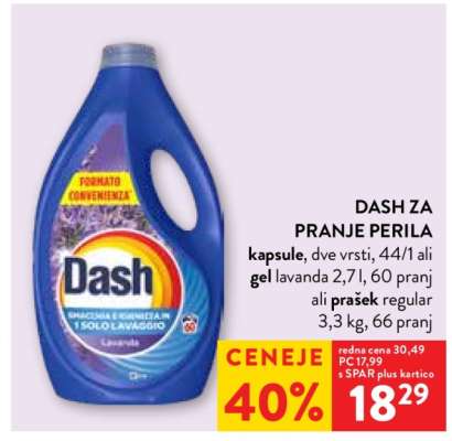 DASH ZA PRANJE PERILA