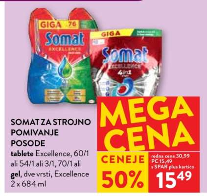 Somat za strojno pomivanje posode