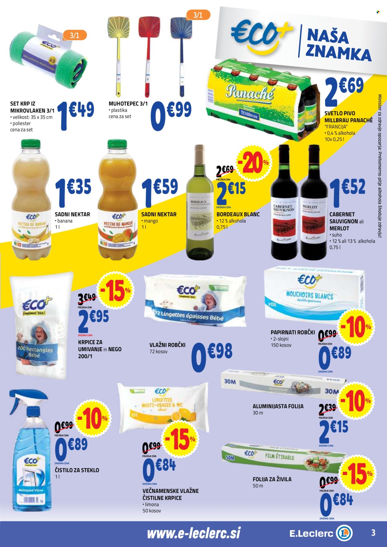 E.Leclerc katalog - 26.8.2026 - 5.9.2026. Stran 3