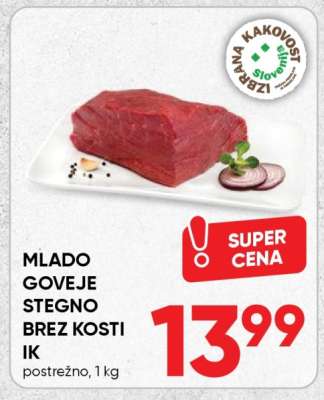 Mlado goveje stegno brez kosti IK