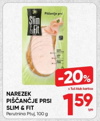 Narezek piščančje prsi Slim & Fit