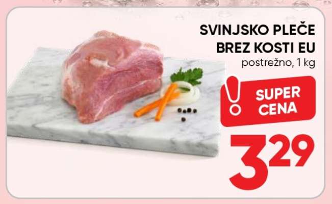 Svinjsko pleče brez kosti EU