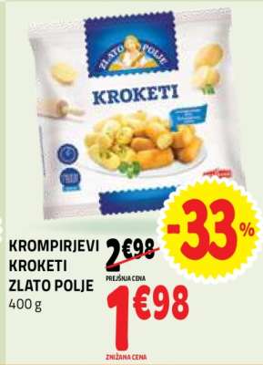 Krompirjevi Kroketi Zlato Polje