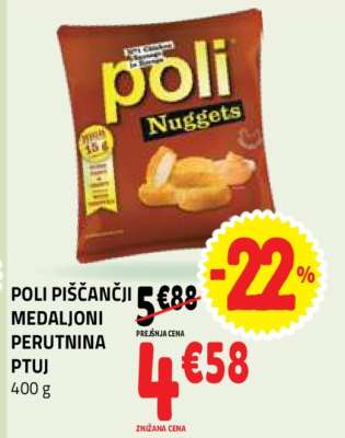 POLI PIŠČANČJI MEDALJONI PERUTNINA PTUJ