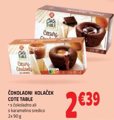ČOKOLADNI KOLAČEK CÔTÉ TABLE