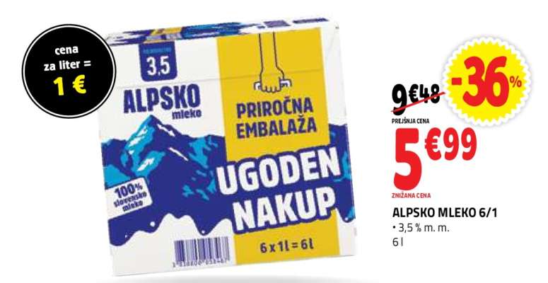 ALPSKO MLEKO 6/1