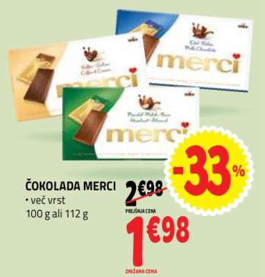 ČOKOLADA MERCI