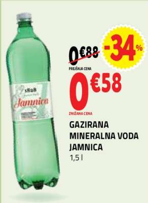 Gazirana mineralna voda Jamnica