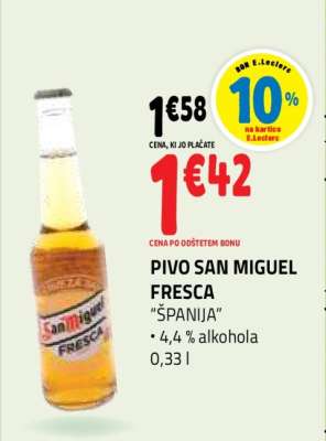 Pivo San Miguel Fresca