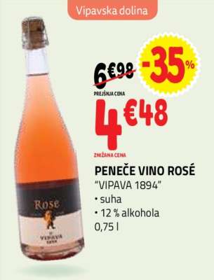 Peneče vino Rose