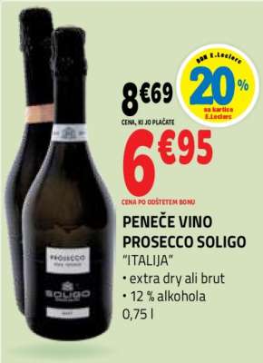 PENEČE VINO PROSECCO SOLIGO