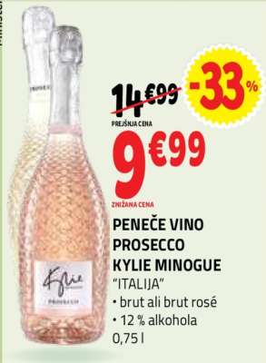PENEČE VINO PROSECCO KYLIE MINOGUE