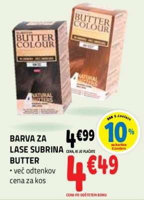 BARVA ZA LASE SUBRINA BUTTER