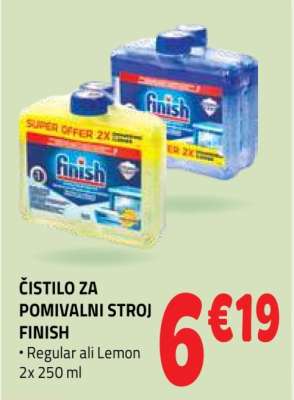 Čistilo za pomivalni stroj Finish