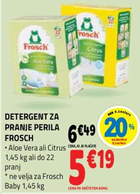 DETERGENT ZA PRANJE PERILA FROSCH