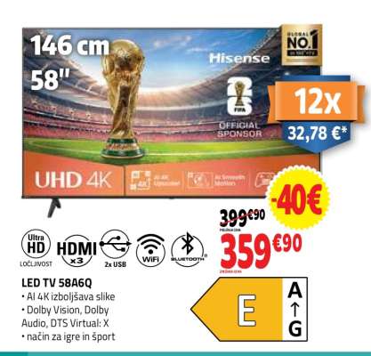 LED TV 58A6Q