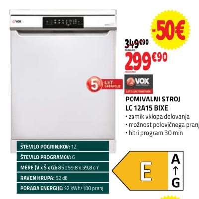 POMIVALNI STROJ LC 12A15 BIXE