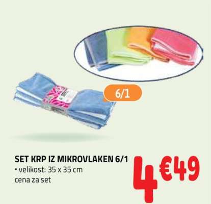 SET KRP IZ MIKROVLAKEN 6/1