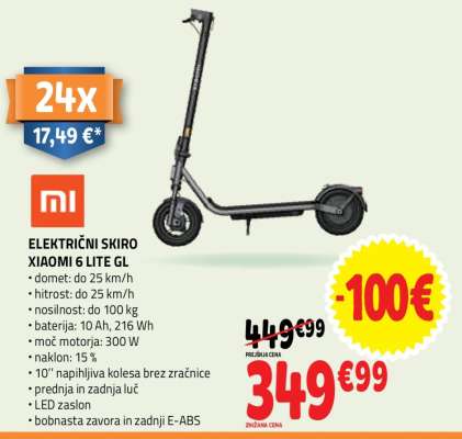 ELEKTRIČNI SKIRO XIAOMI 6 LITE GL