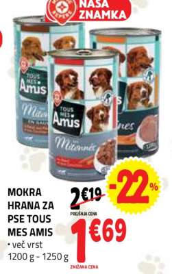 MOKRA HRANA ZA PSE TOUS MES AMIS