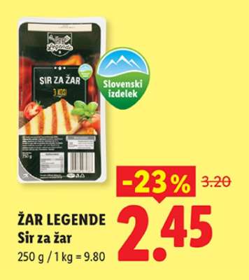 ŽAR LEGENDE Sir za žar