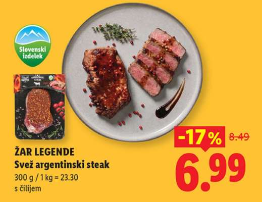 Žar legende Svež argentinski steak