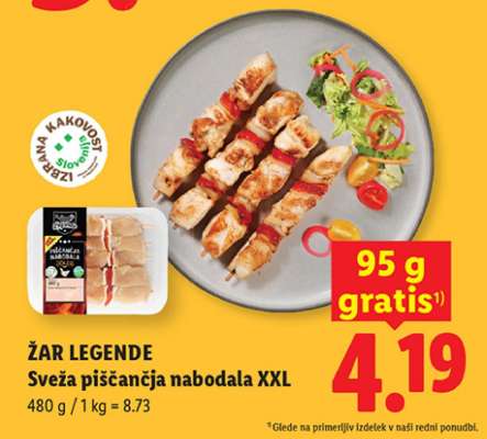ŽAR LEGENDE Sveža piščančja nabodala XXL