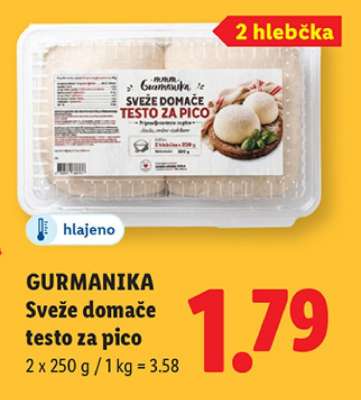 GURMANIKA Sveže domače testo za pico