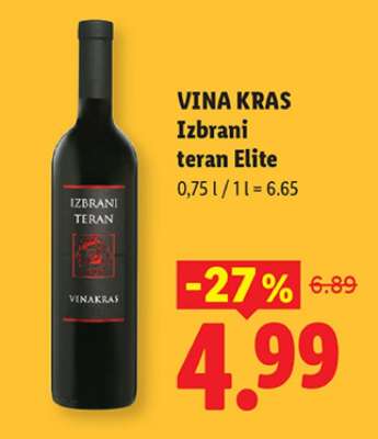 Vina Kras Izbrani teran Elite