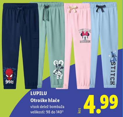 LUPILU Otroške hlače
