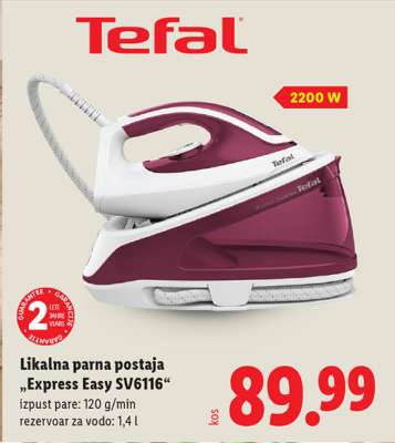 Tefal Likalna parna postaja „Express Easy SV6116“