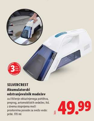 SILVERCREST Akumulatorski odstranjevalnik madežev