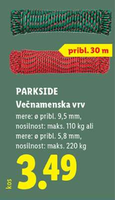 PARKSIDE Večnamenska vrv