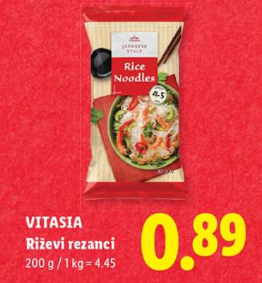 VITASIA Riževi rezanci