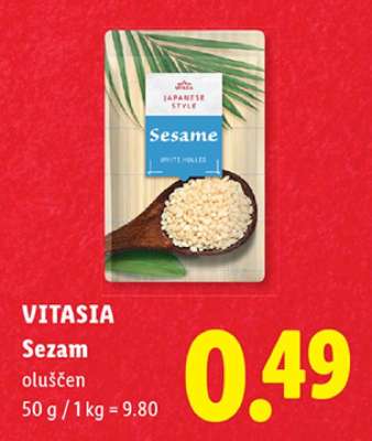 VITASIA Sezam oluščen