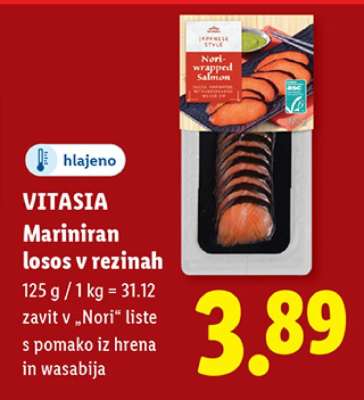VITASIA Mariniran losos v rezinah