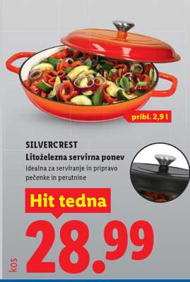 SILVERCREST Litoželezna servirna ponev