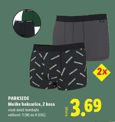 Parkside Moške boksarice, 2 kosa