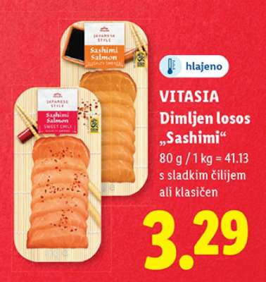 VITASIA Dimljen Losos „Sashimi“